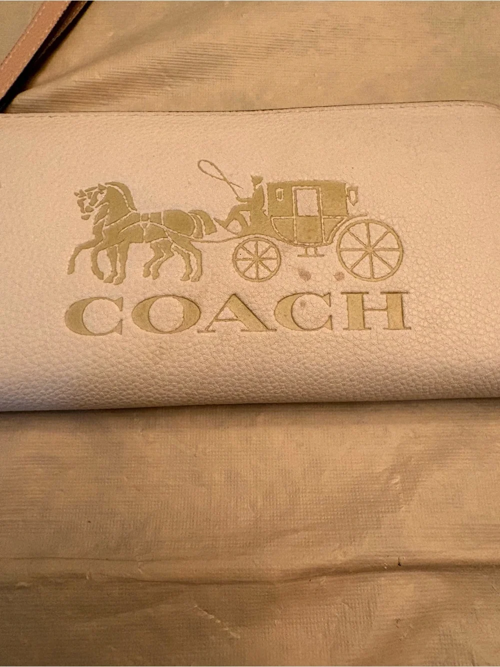 Coach Long Zip Around Wallet With Horse And Carriage